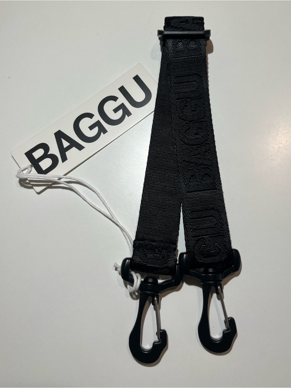 NWT BAGGU Japan Attachable Shoulder Strap - Black w/Black Logo